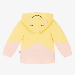 Girls Yellow Organic Cotton Cardigan
