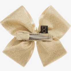 Gold Bow Hairclip (10cm)