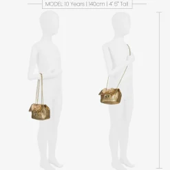 Gold Bow Handbag (17cm)