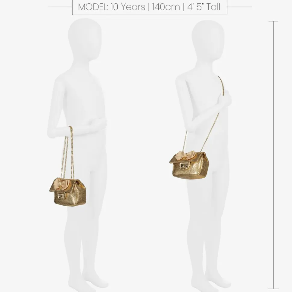 Gold Bow Handbag (17cm)