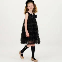 Gold Glitter Ballerina Shoes