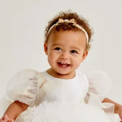 Gold Glitter Bow Headband