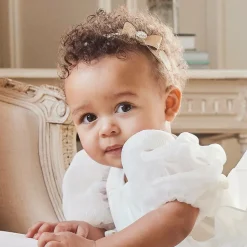 Gold Glitter Bow Headband