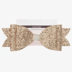 Gold Glitter Hairclip (14cm)