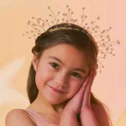 Gold Micheangela Crystal Tiara