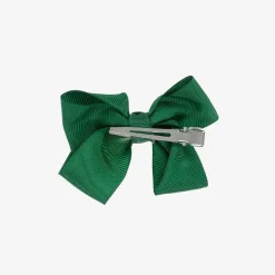 Green Bow Hair Clip (7cm)