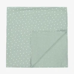 Green Cotton Floral Swaddle (114cm)