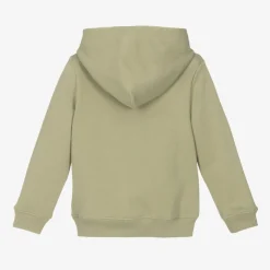Green Cotton Jersey Hoodie