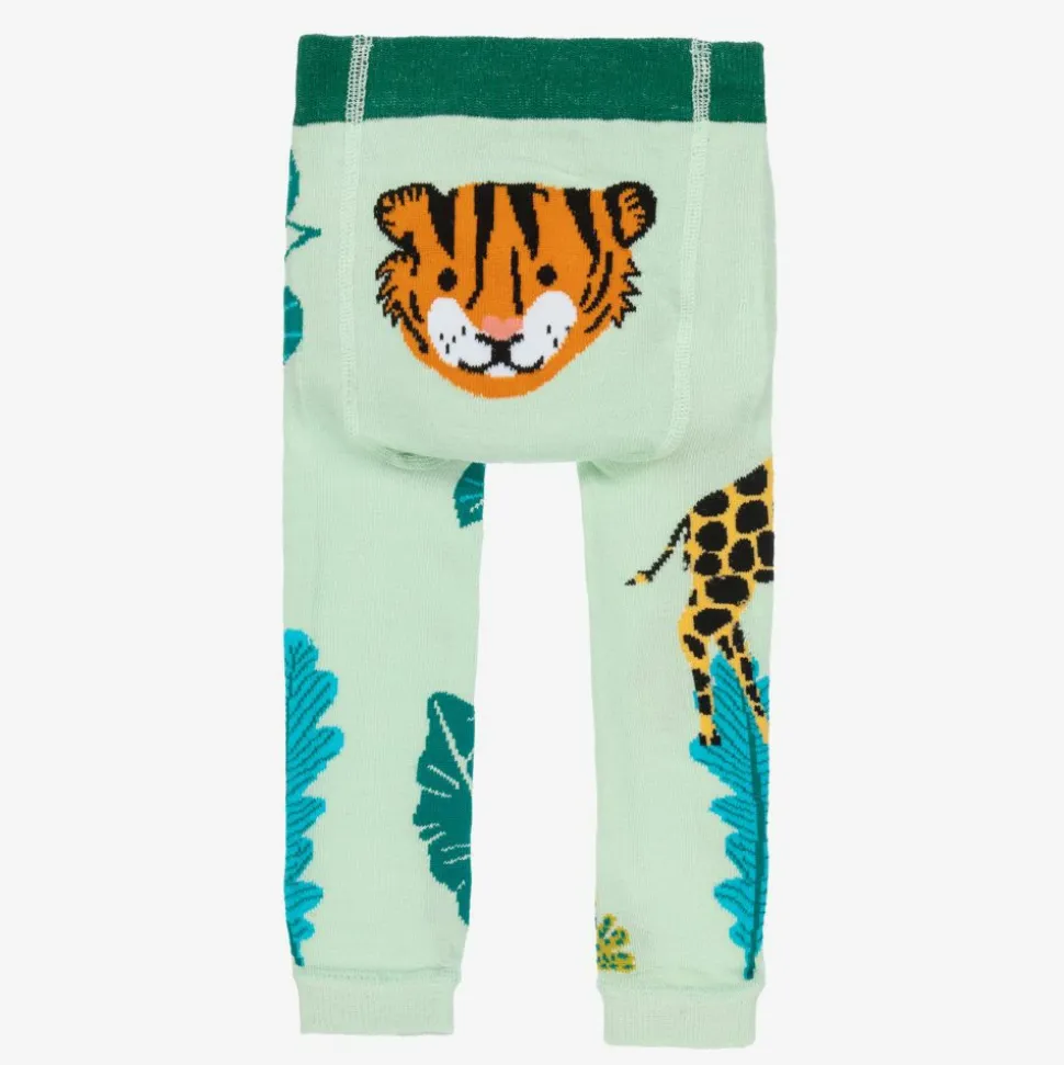 Green Cotton Leggings