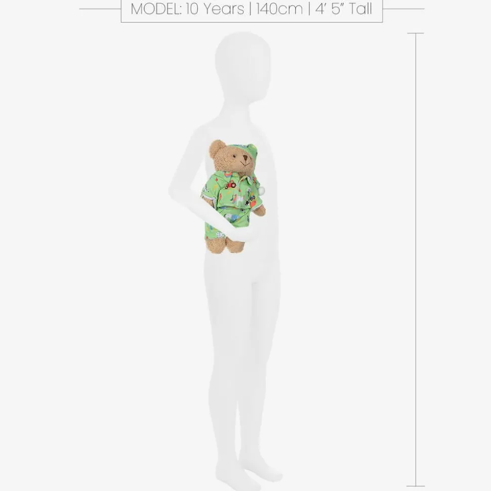 Green Farmyard Pyjama Teddy Bear (34cm)
