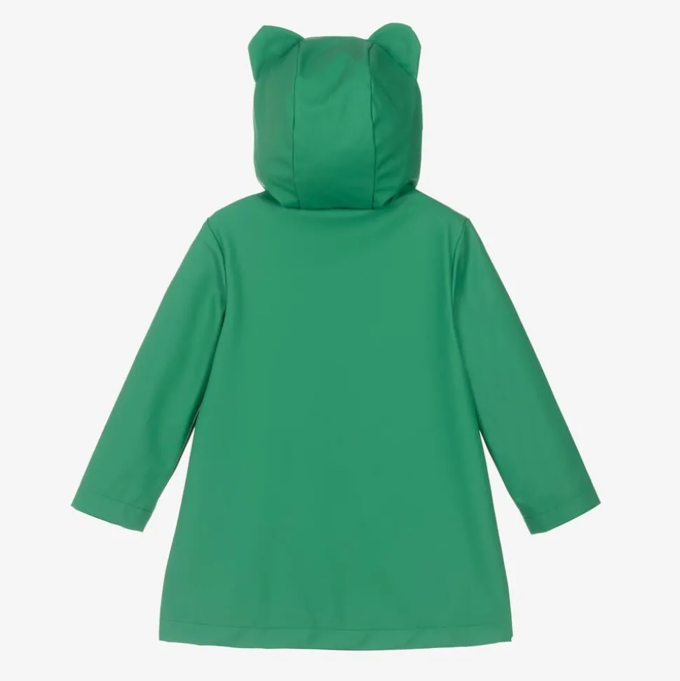 Green Hooded Frog Rain Coat