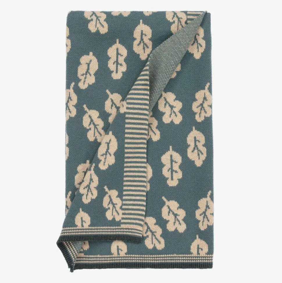 Green Leaf Cotton & Cashmere Blanket (83cm)