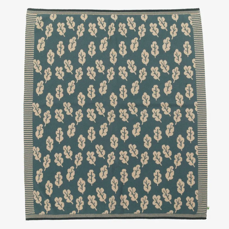 Green Leaf Cotton & Cashmere Blanket (83cm)