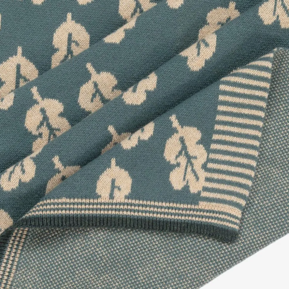 Green Leaf Cotton & Cashmere Blanket (83cm)