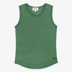 Green Merino Wool Vest Top