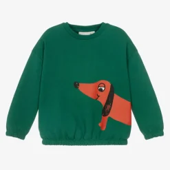Green Organic Cotton Dog Print Sweatshirt