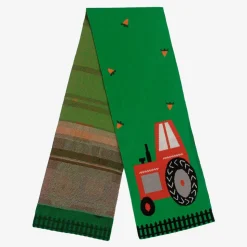 Green Organic Cotton Tractor Scarf