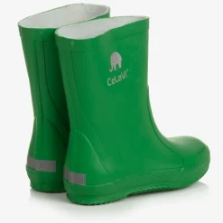 Green Rubber Rain Boots