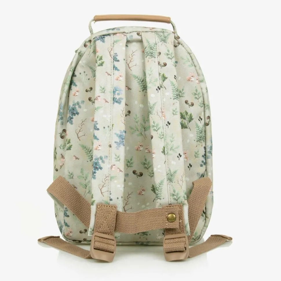 Green Woodland Print Backpack (29cm)