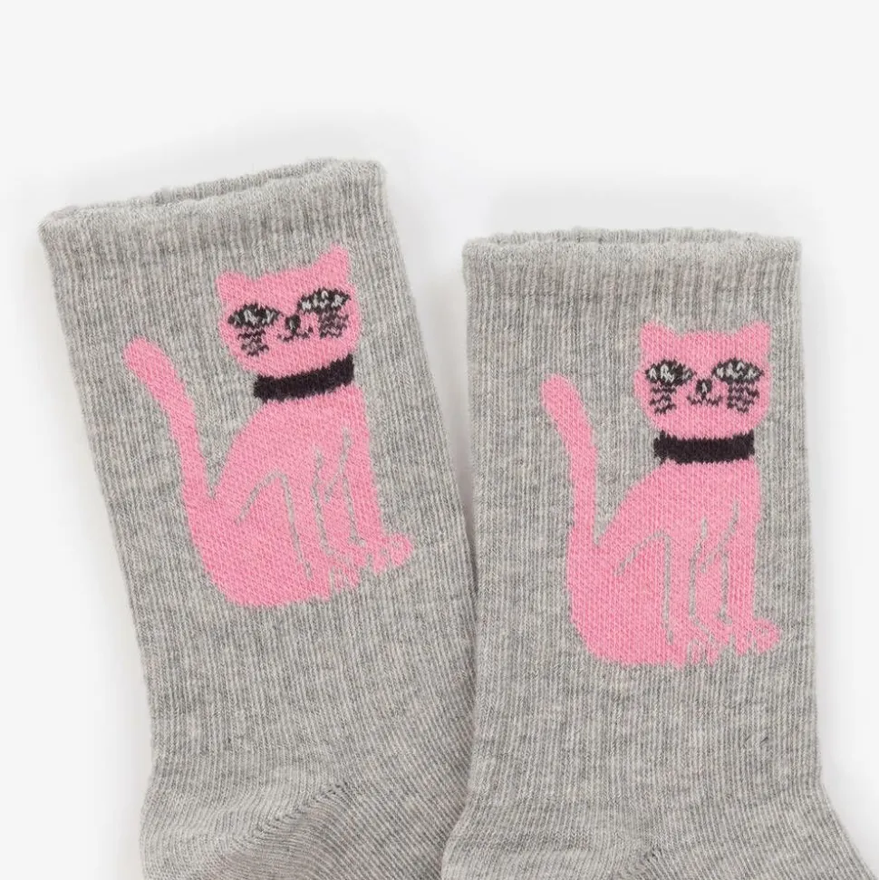 Grey & Black Organic Cotton Socks (2 Pack)