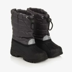 Grey & Black Snow Boots