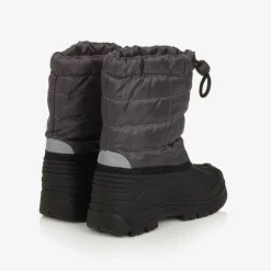 Grey & Black Snow Boots