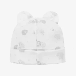 Grey & White Cotton Baby Sheep Hat
