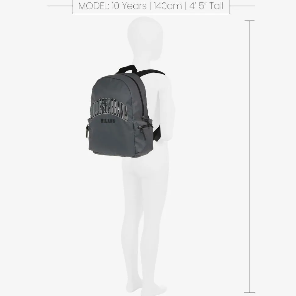 Grey Canvas Backpack (40cm)