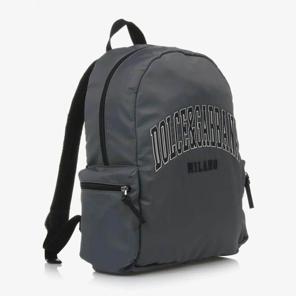 Grey Canvas Backpack (40cm)
