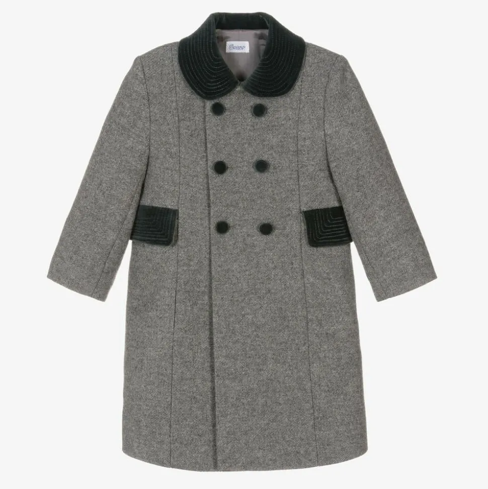 Grey Classic Wool Coat