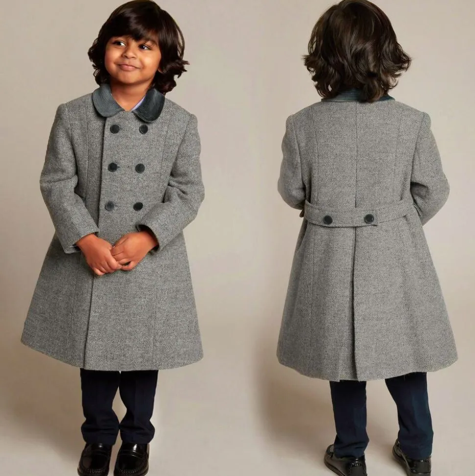 Grey Classic Wool Coat