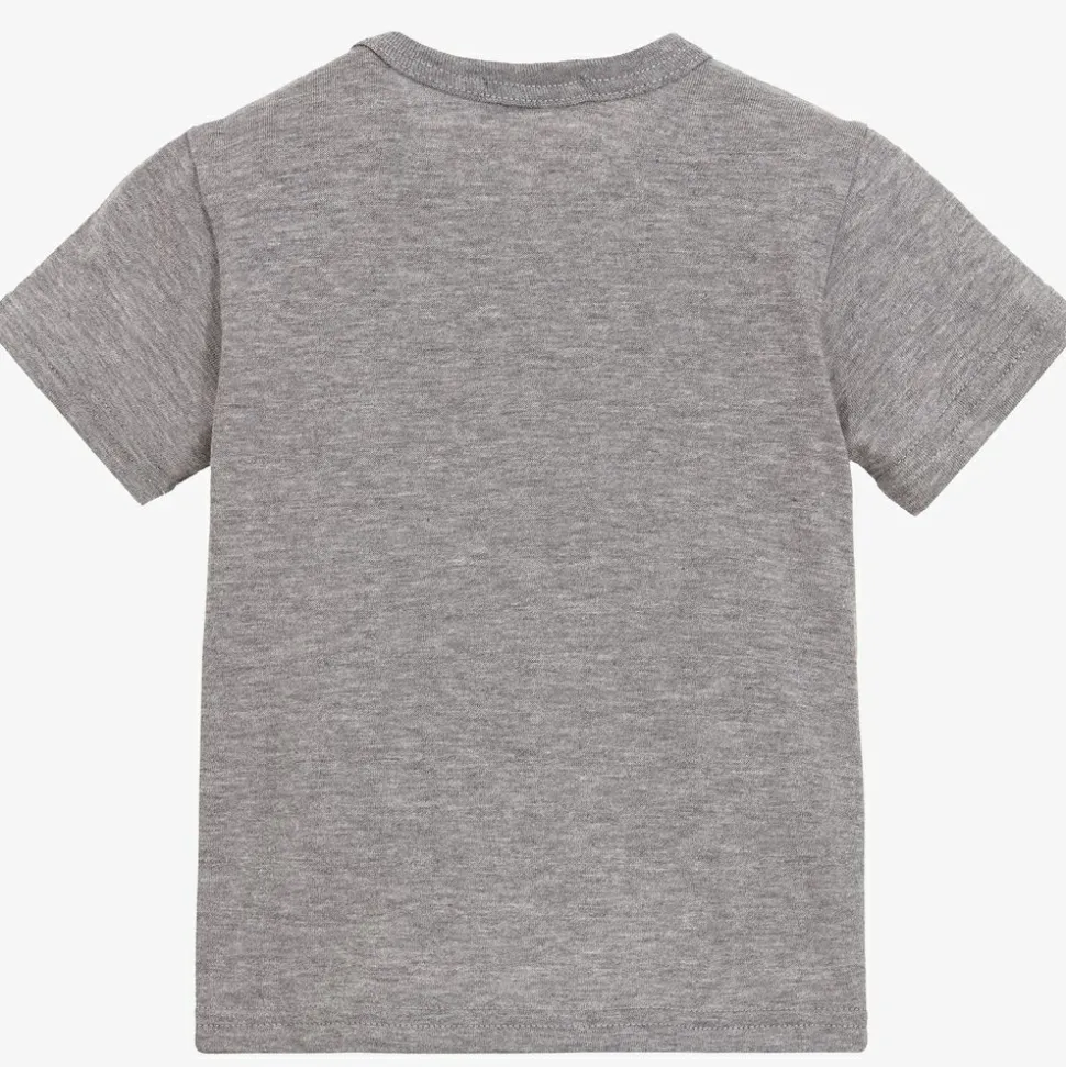 Grey Cotton Baby T-Shirt