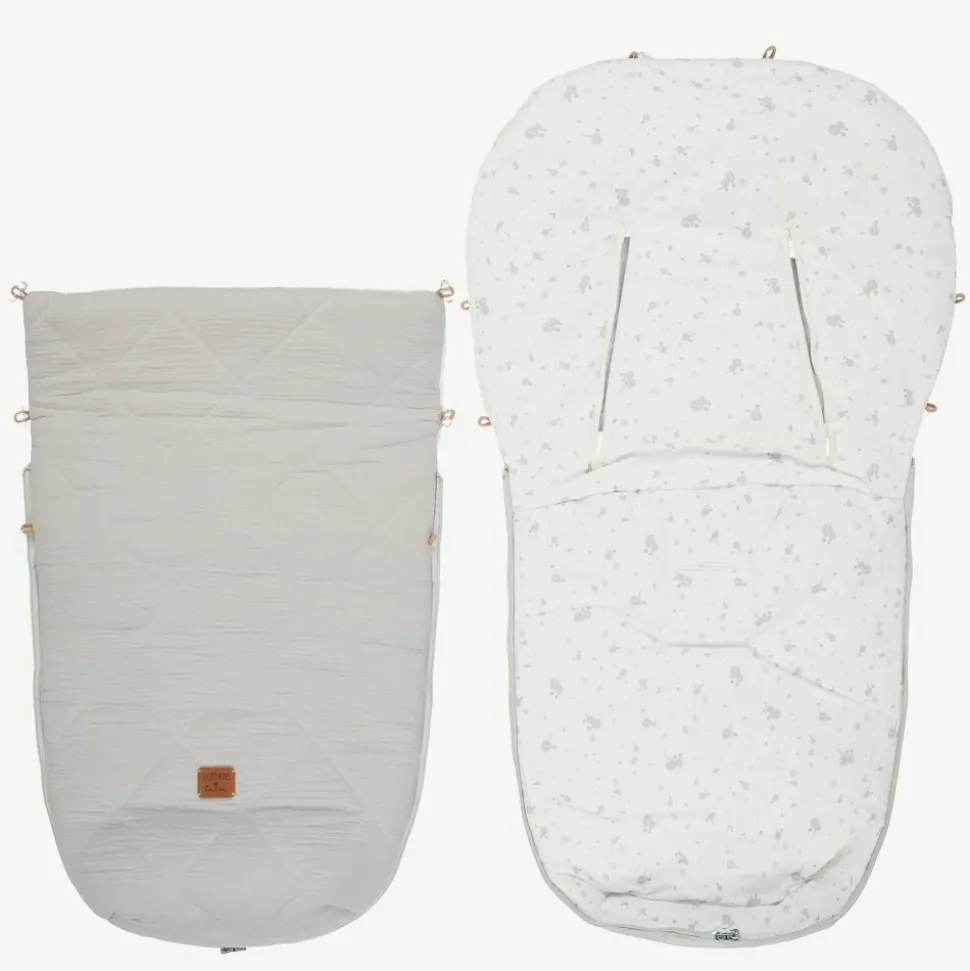 Grey Cotton Footmuff (93cm)