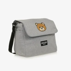 Grey Cotton Teddy Bear Changing Bag (49cm)