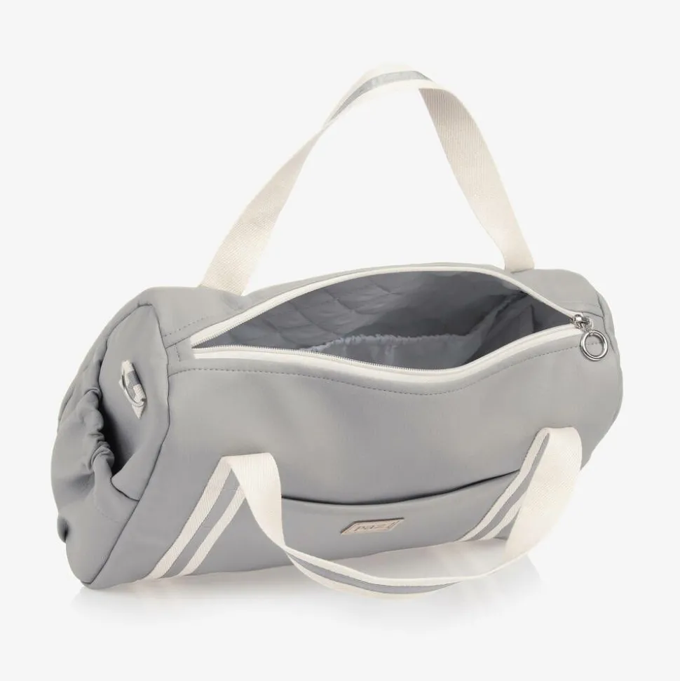 Grey Faux Leather Changing Bag (36cm)