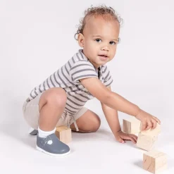 Grey First Walker Shoes