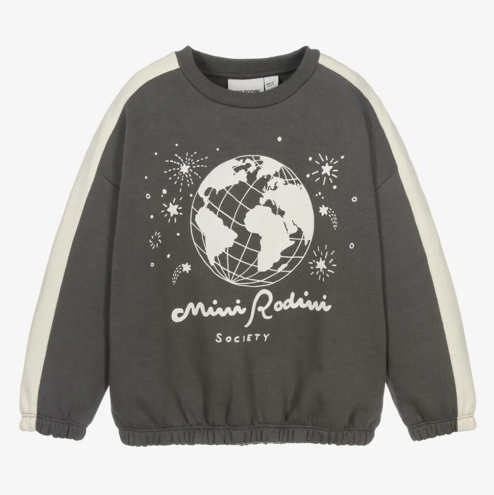 Grey Graphic Organic Cotton Sweatshirt