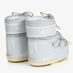 Grey Icon Short Snow Boots