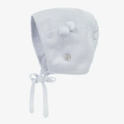 Grey Knitted Coat & Hat Set