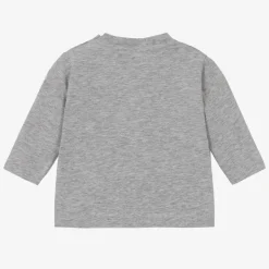 Grey Marl Cotton Bear Top
