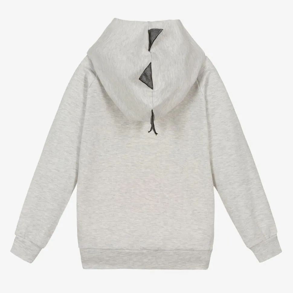 Grey Marl Monster Hoodie