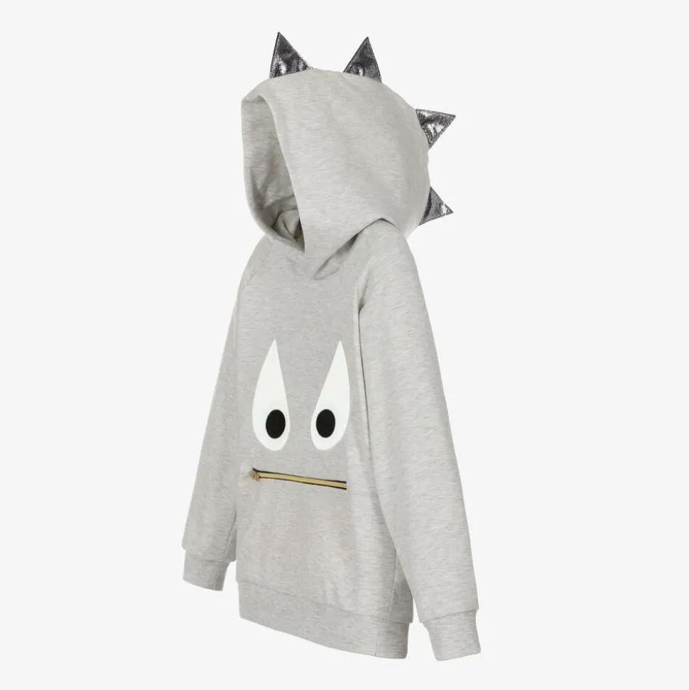 Grey Marl Monster Hoodie