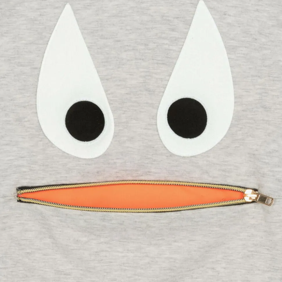 Grey Marl Monster Hoodie