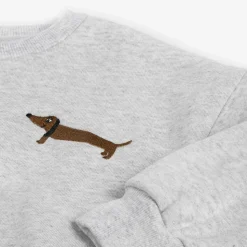 Grey Marl Organic Cotton Dog Sweatshirt