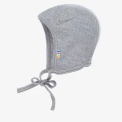 Grey Merino Wool Bonnet