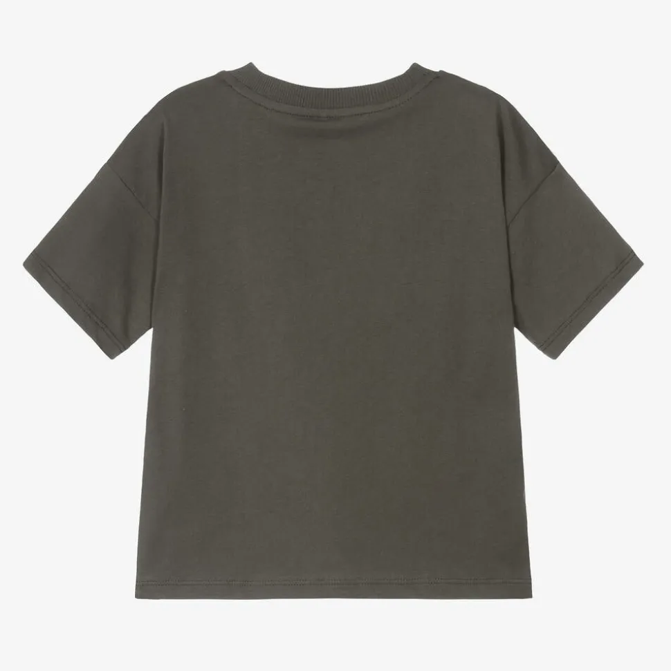 Grey Organic Cotton Graphic T-Shirt