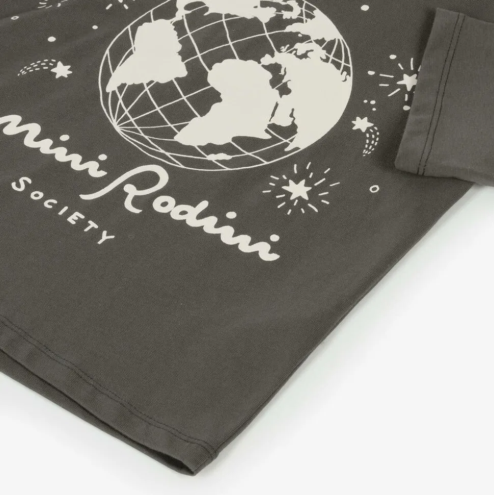 Grey Organic Cotton Graphic T-Shirt