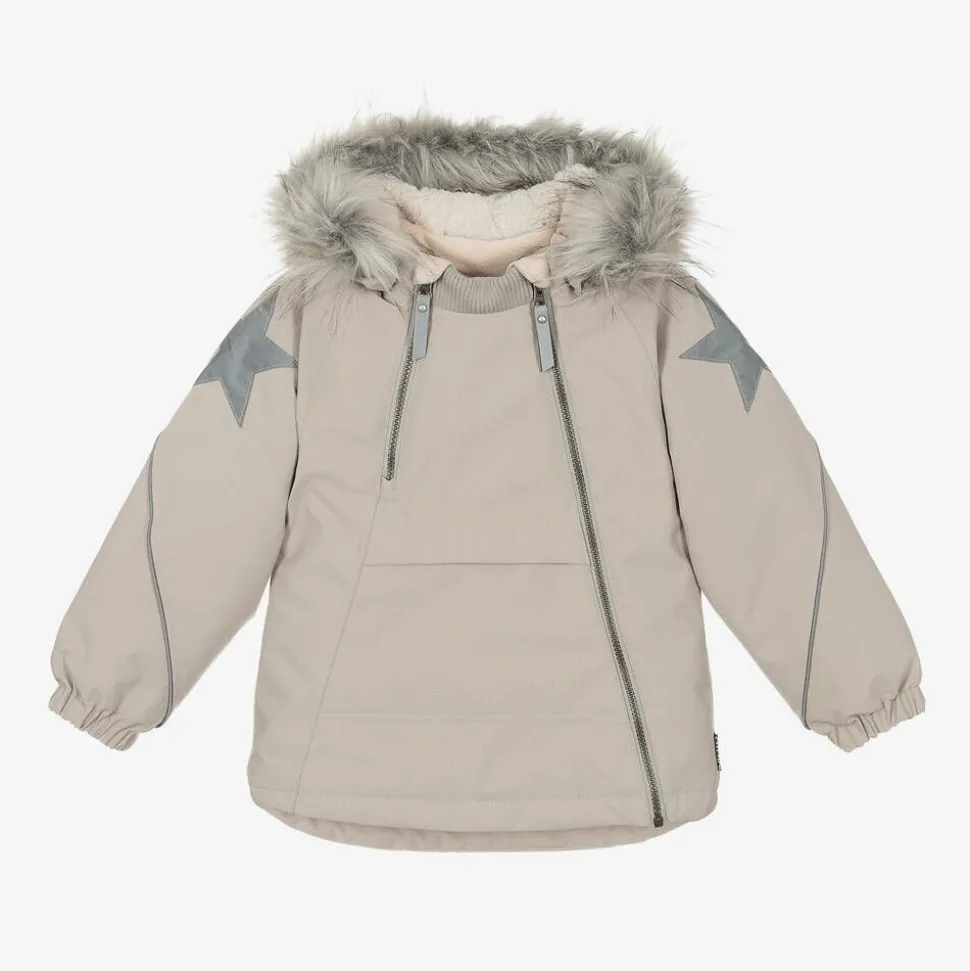 Grey Padded Ski Jacket