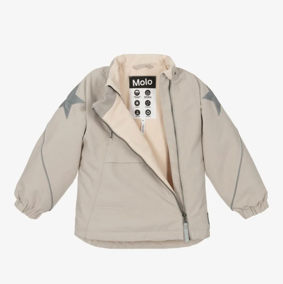 Grey Padded Ski Jacket