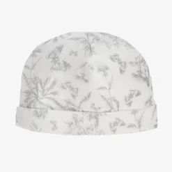 Grey Toile De Jouy Cotton Hat